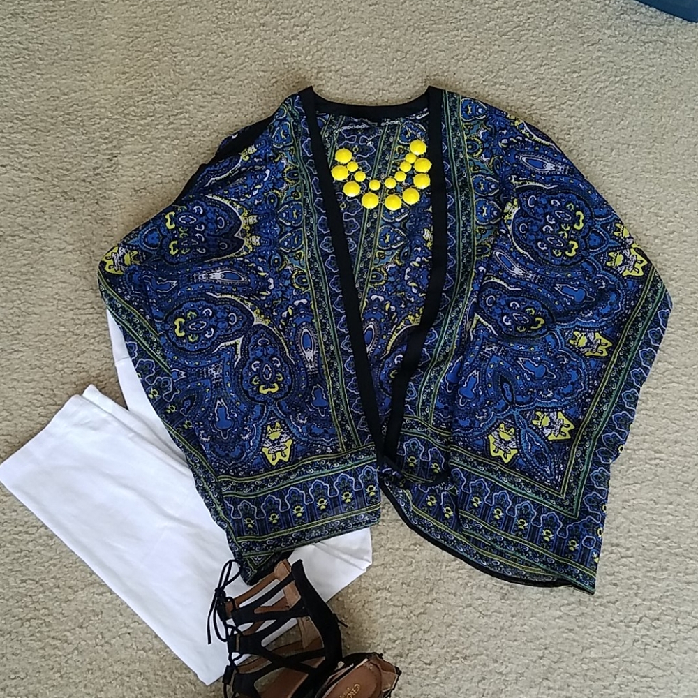 Angie Oversized Open Front Kimono